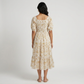 Printed Sweetheart Neck Dress