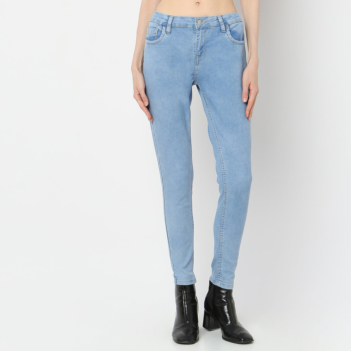 Skinny Fit Full Length Jeans