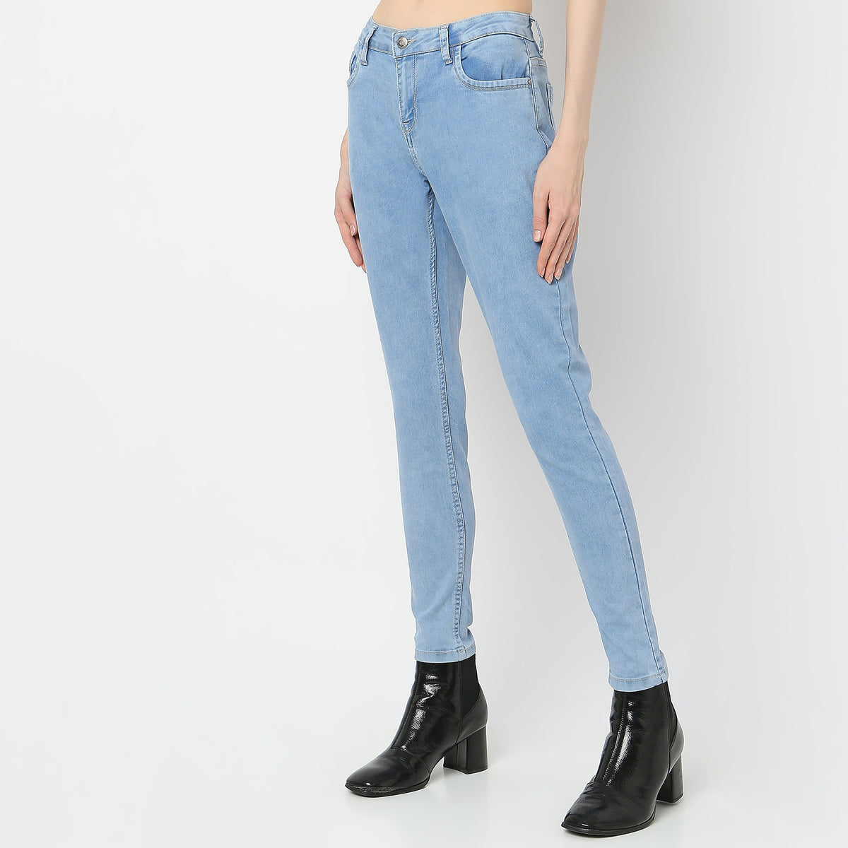 Skinny Fit Full Length Jeans