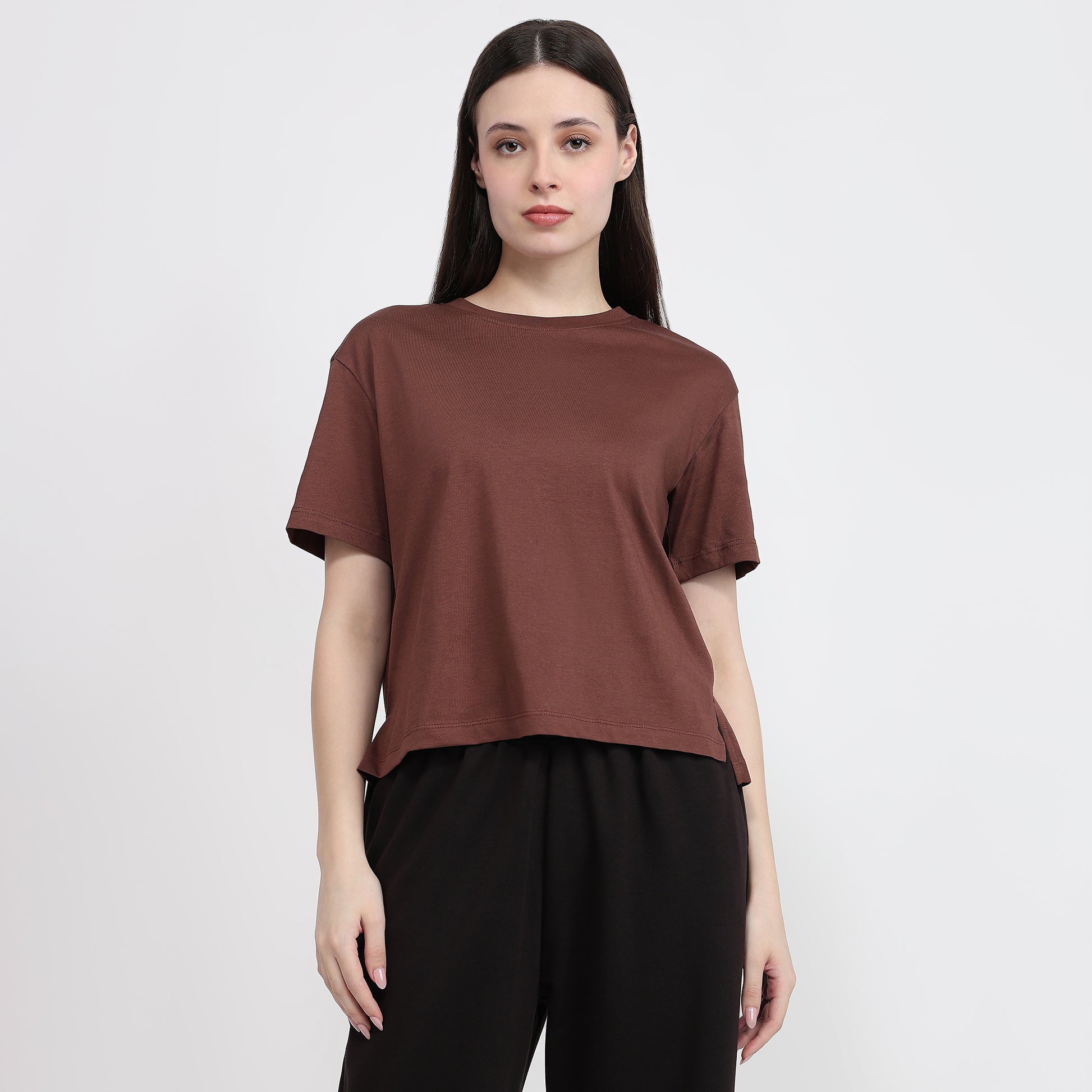 Air Dry Relaxed Fit Solid T-Shirt