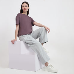 Air Dry Relaxed Fit Solid T-Shirt