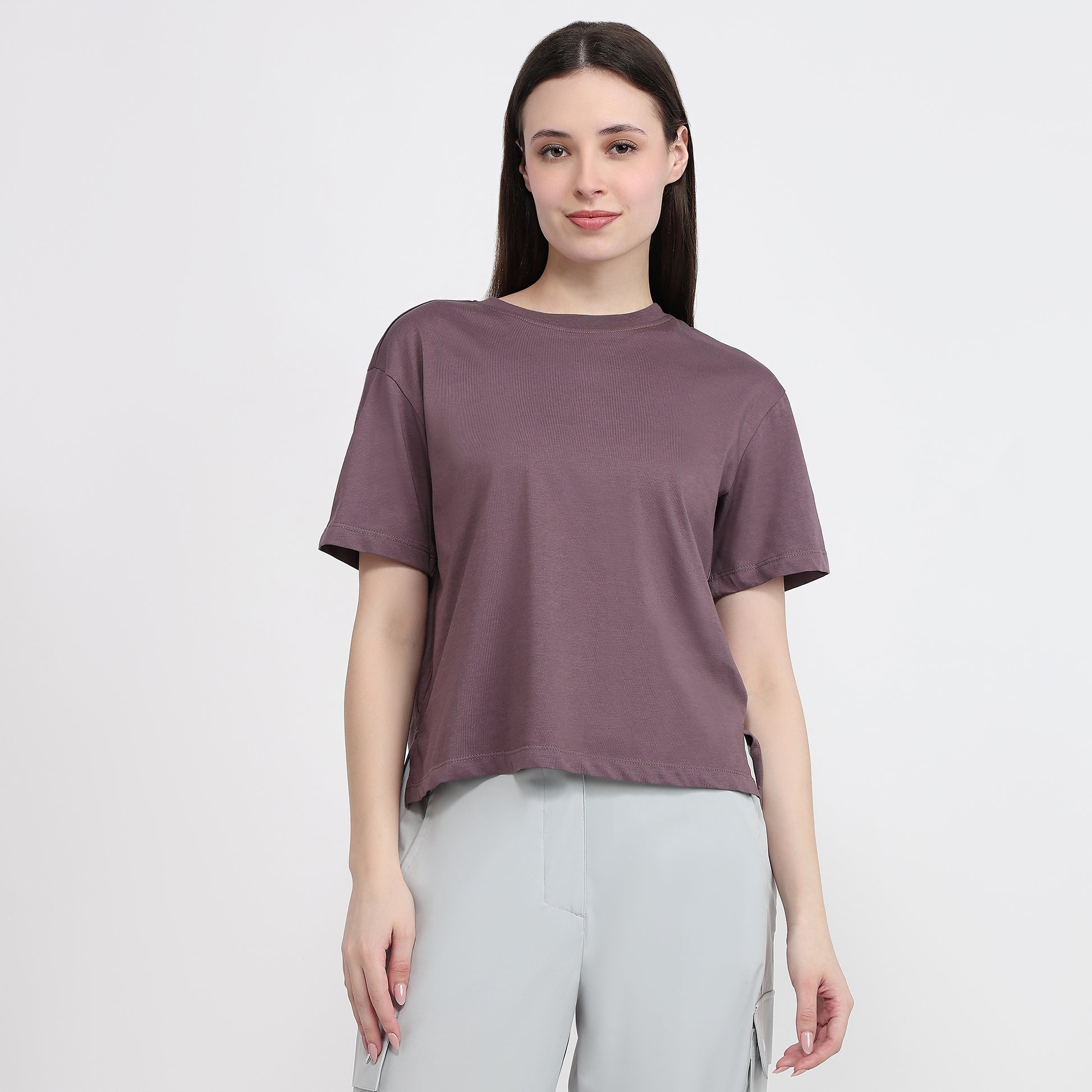 Air Dry Relaxed Fit Solid T-Shirt