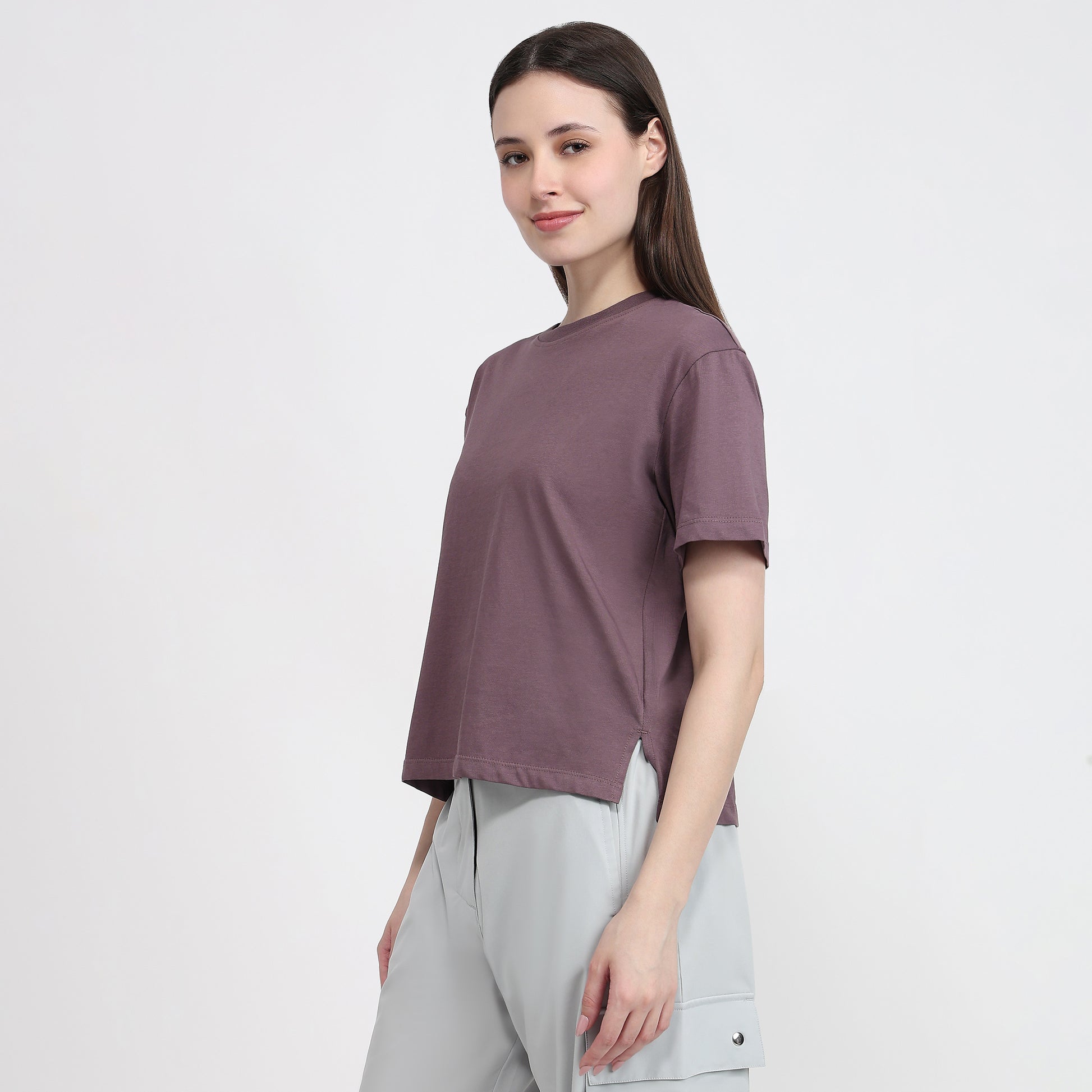 Air Dry Relaxed Fit Solid T-Shirt