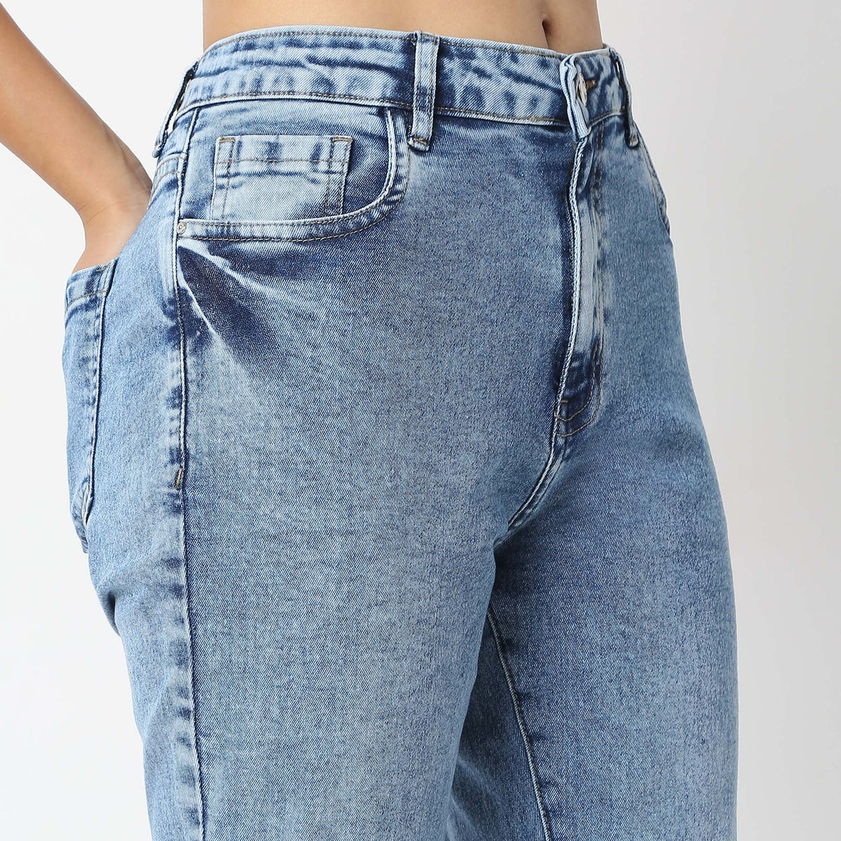 Boot Cut Full Length High Rise Jeans