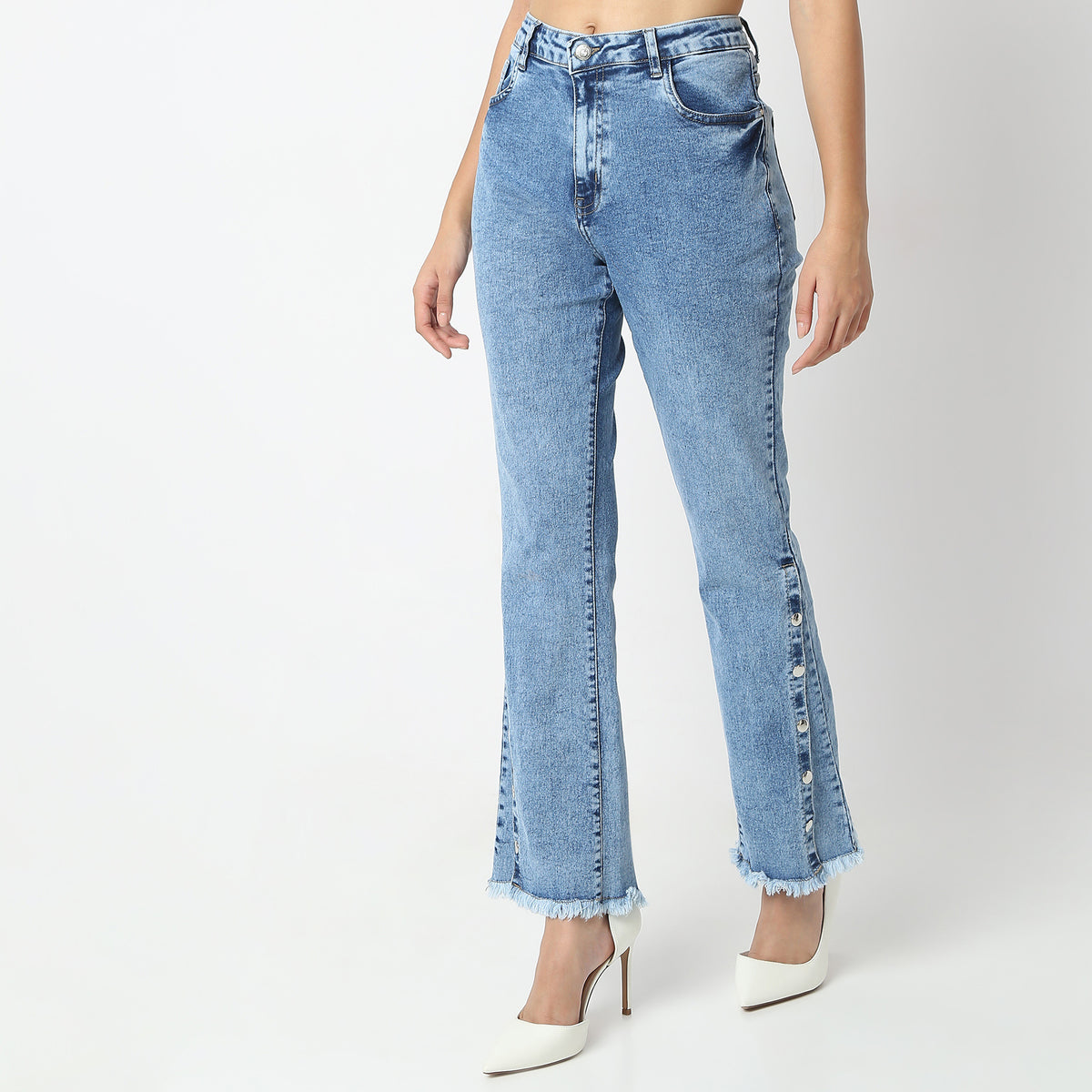 Boot Cut Full Length High Rise Jeans