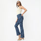 Boot Cut Printed Full Length High Rise Jeans