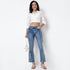 Highwaist Bootcut Side Gusset Look Denim