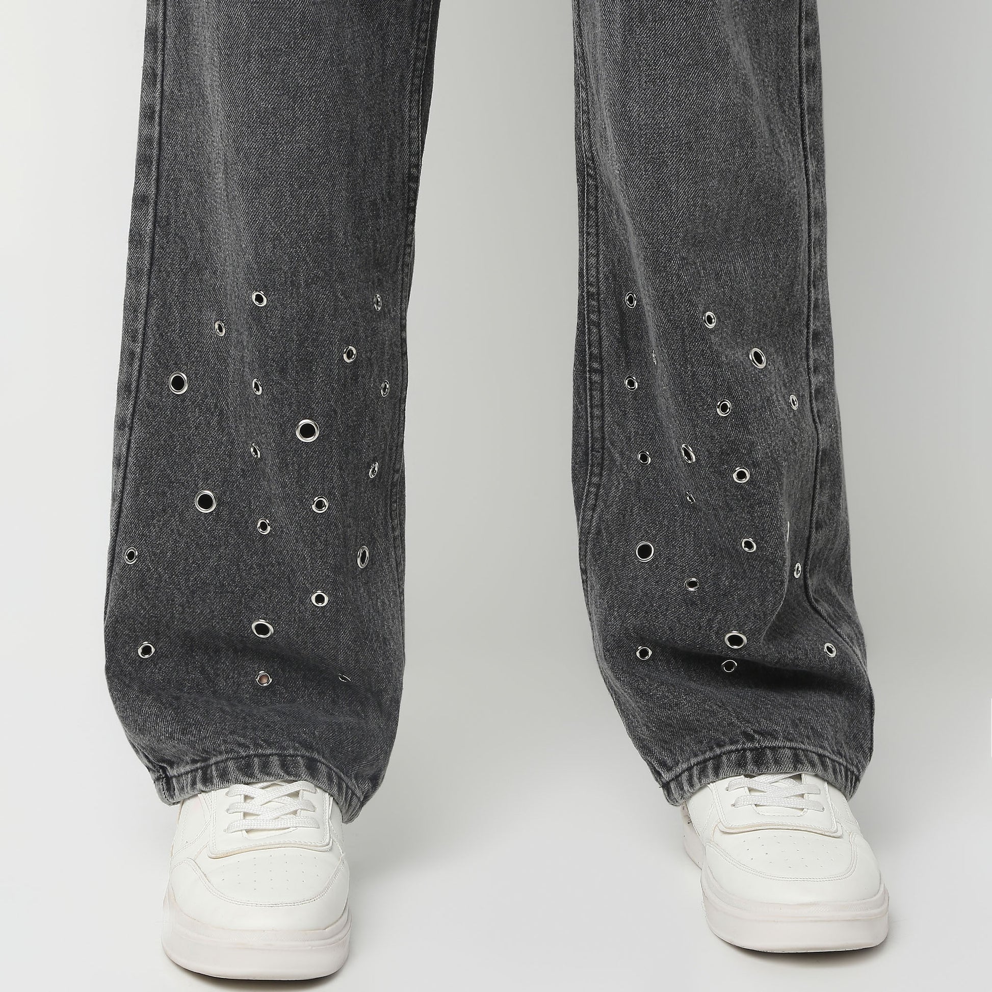 Full Length Straight Fit Solid with Stylish Jeans