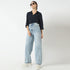 Straight Fit Solid Full Length High Rise Jeans