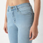 Boot Cut Solid Full Length High Rise Jeans