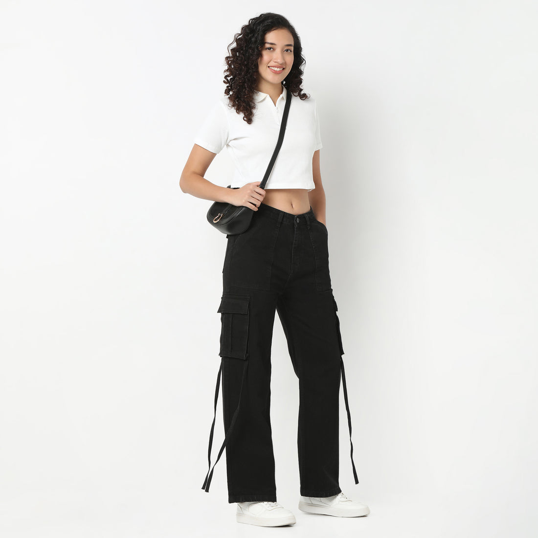 Highwaist Street Look Cargos