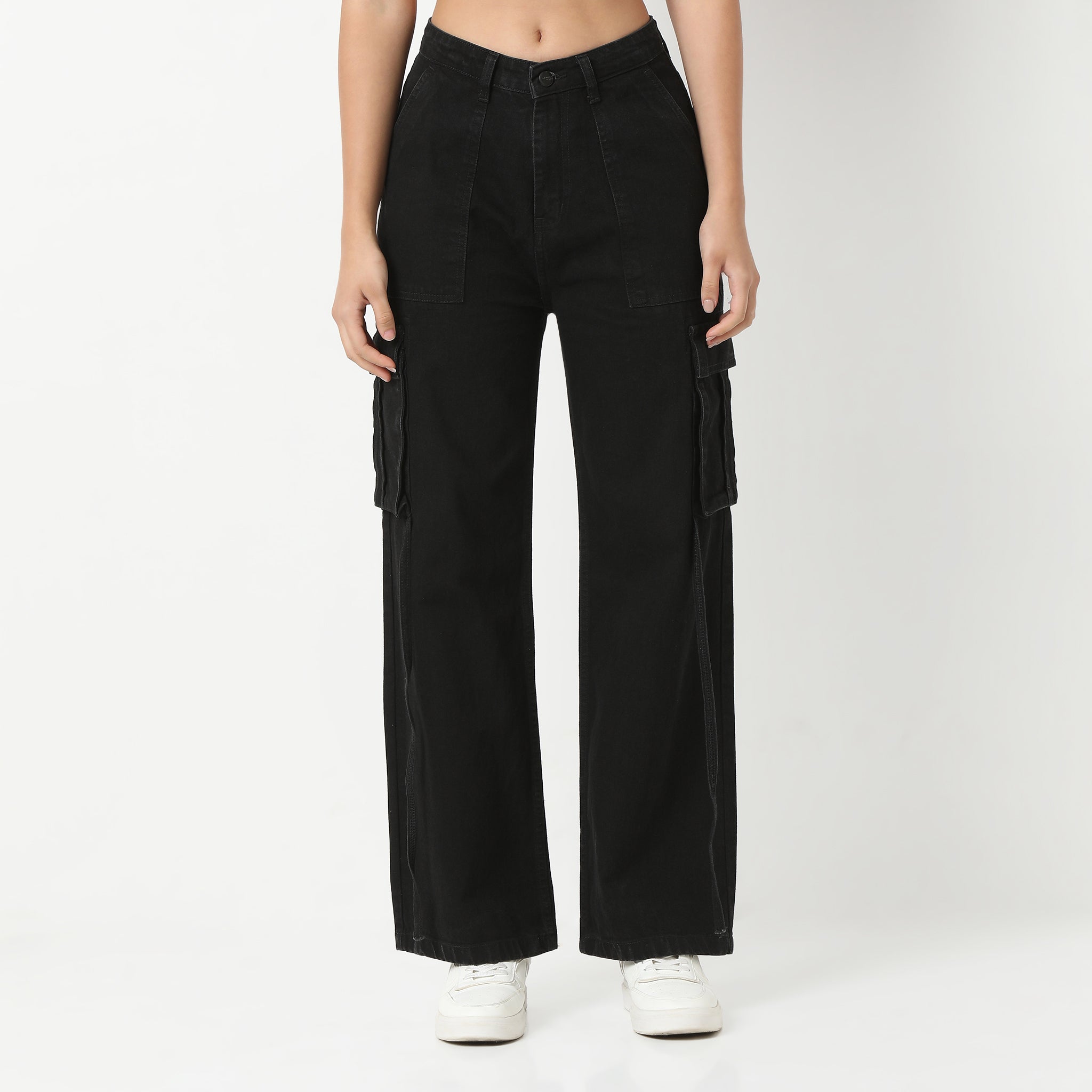 Highwaist Street Look Cargos