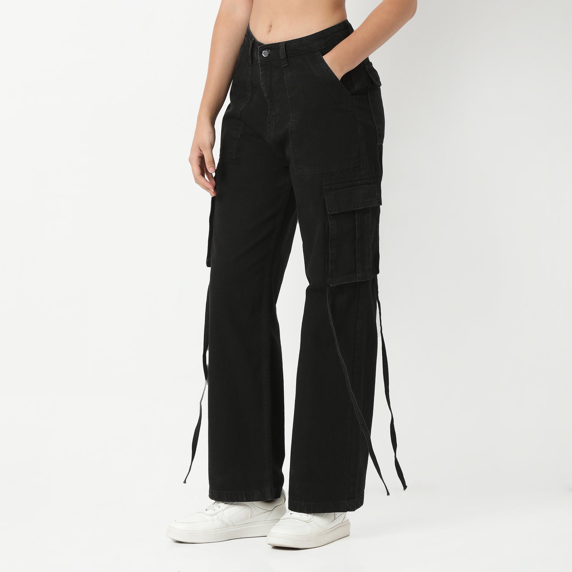 Highwaist Street Look Cargos