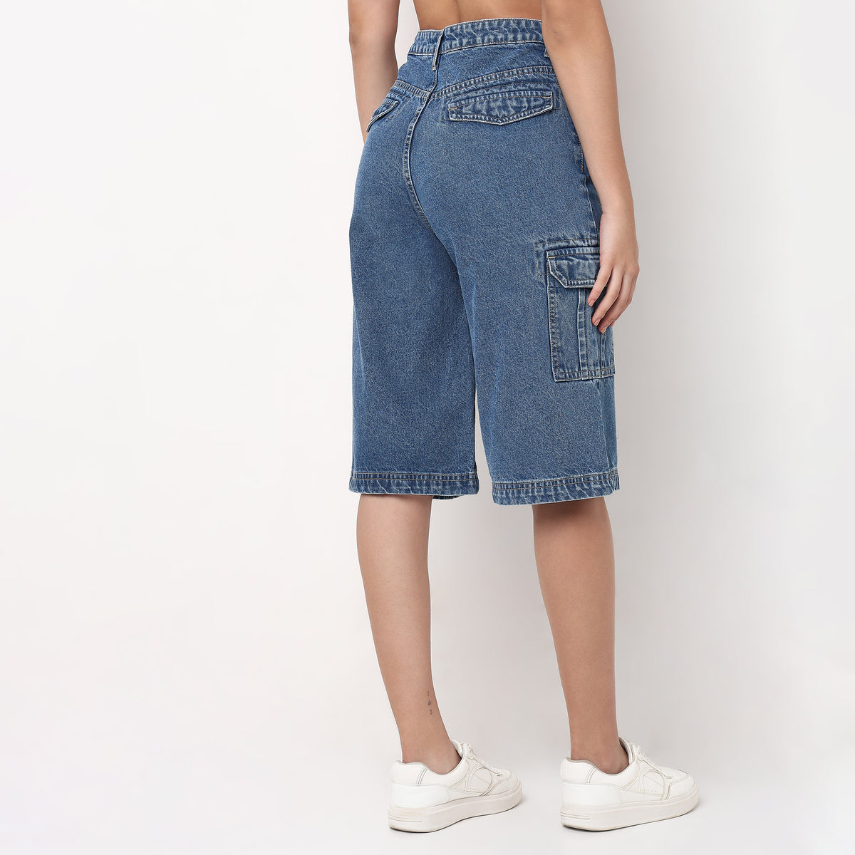 Denim Midstone Color Street Look Cargo JORTS