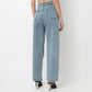 Straight Fit Mirror Stud Denim