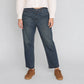 Cotton Full Length Straight Fit High Rise Jeans