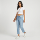 Relaxed Fit Clean Look High Rise Jeans 
