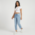 Relaxed Fit Clean Look High Rise Jeans 