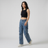 Street Look High Rise Cargo Jeans