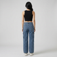 Street Look High Rise Cargo Jeans