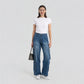 Woven Low Rise Utility Cargo Fit Jeans