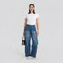 Woven Low Rise Utility Cargo Fit Jeans