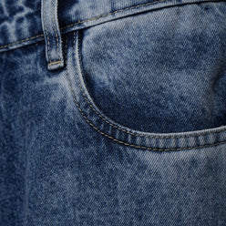 Straight Fit Bow Patch Denim