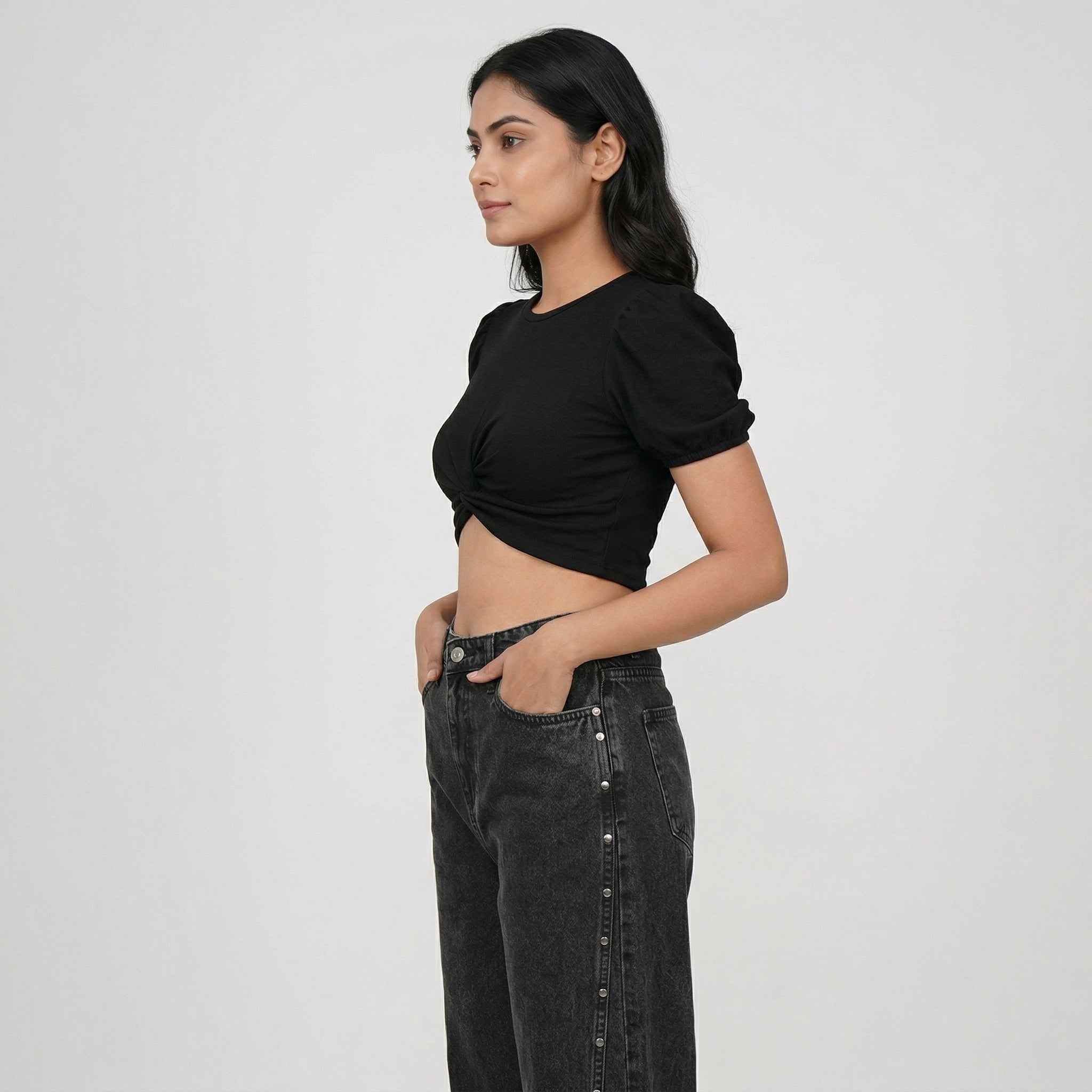 Straight Fit Low Rise Jeans