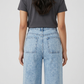 Solid Wide Leg High Rise Jeans