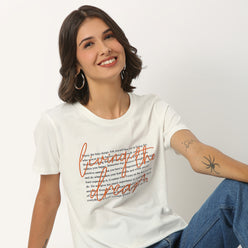 Graphic Cotton Fabric T-Shirt