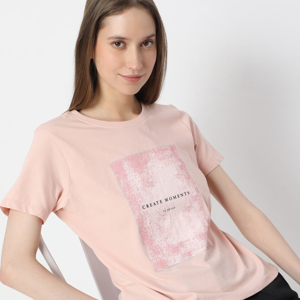 Graphic T-Shirt with Bold Print Design