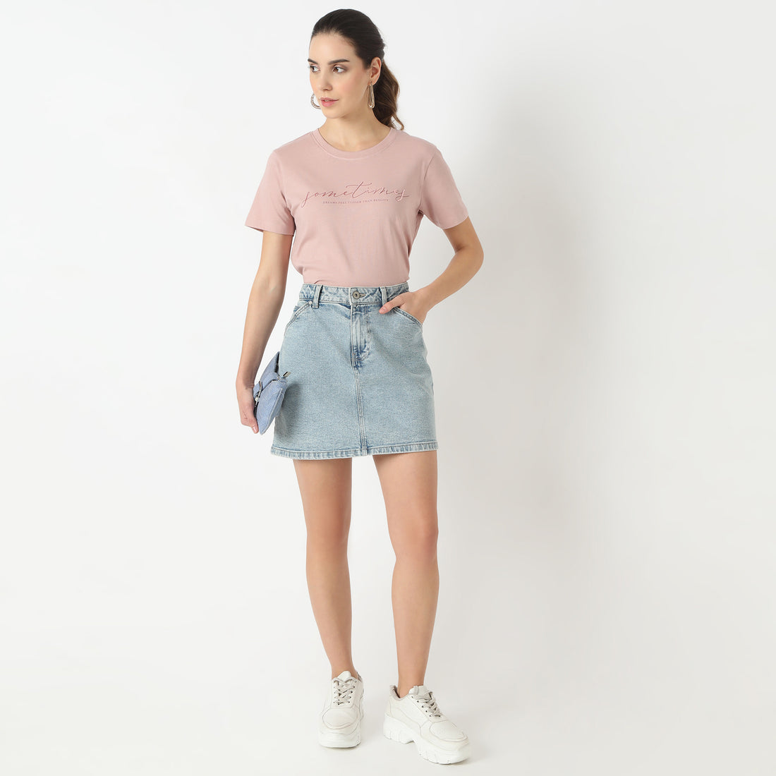Regular Fit Graphic Round Neck T-Shirt