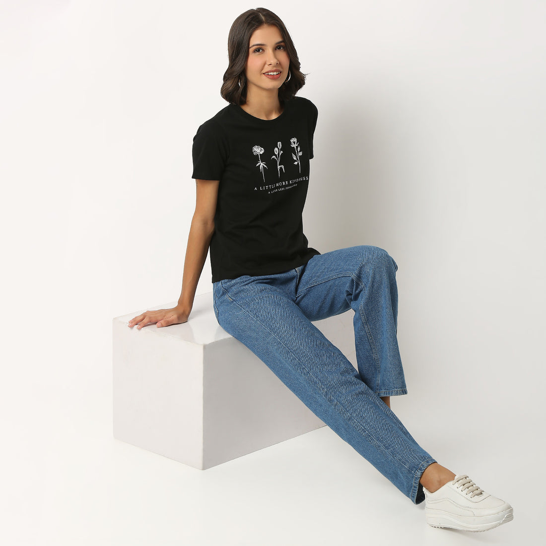 Graphic Cotton Fabric T-Shirt