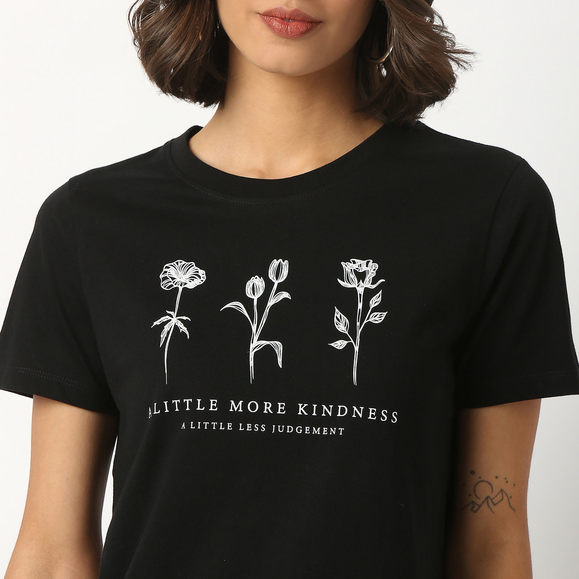 Graphic Cotton Fabric T-Shirt