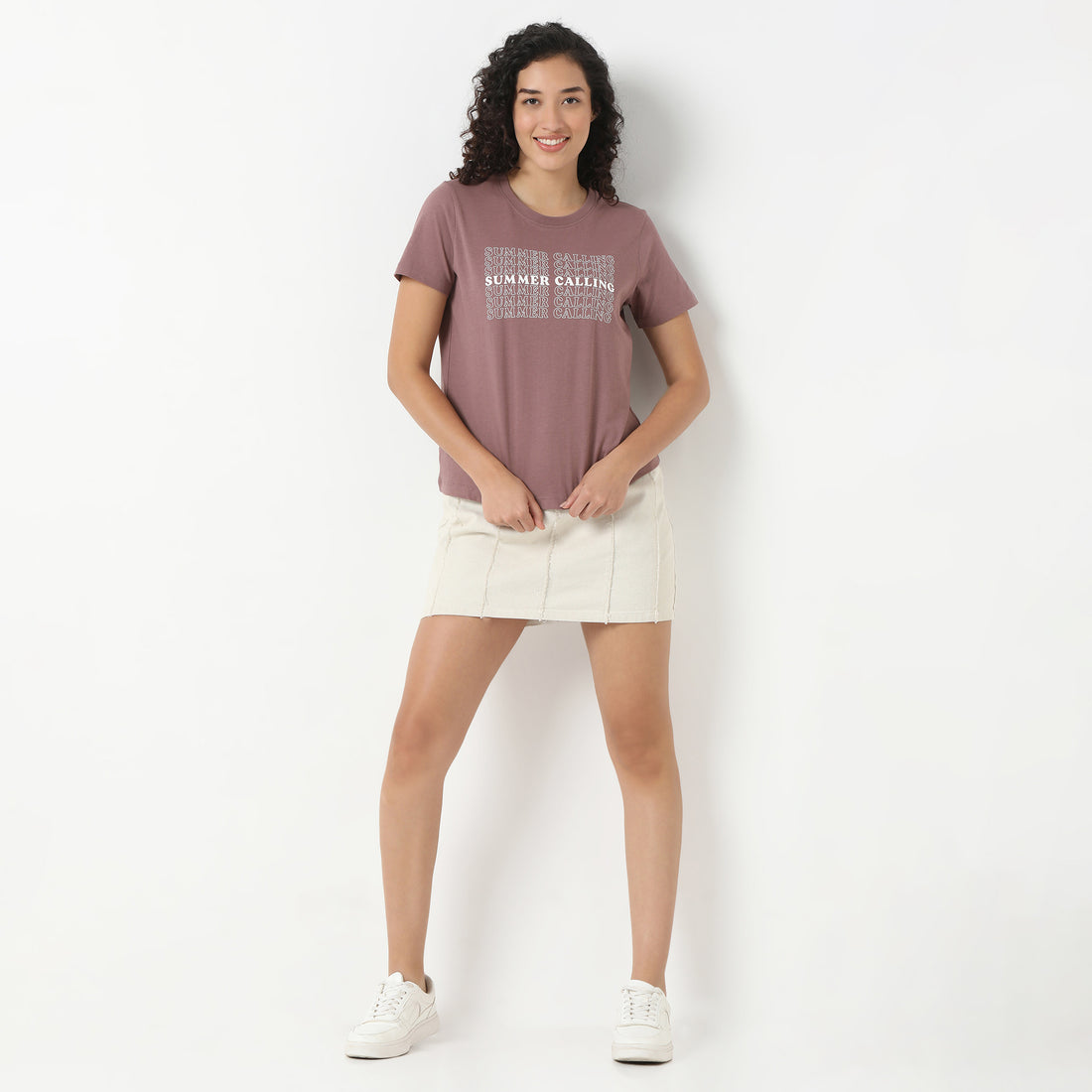 Round Neck Graphic T-Shirt