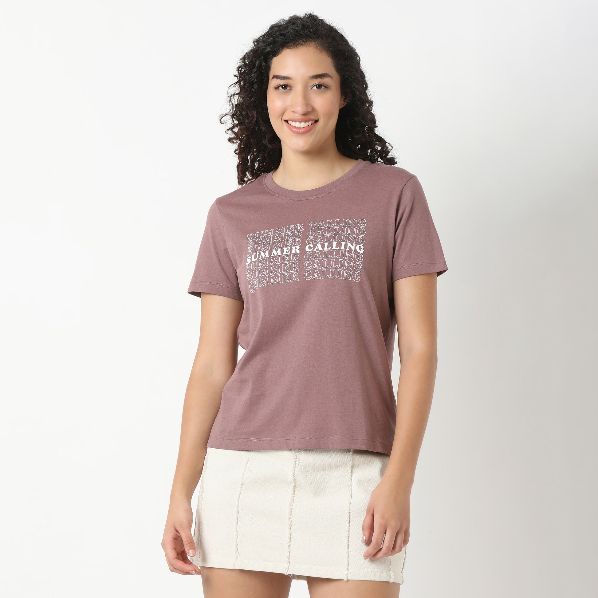 Round Neck Graphic T-Shirt