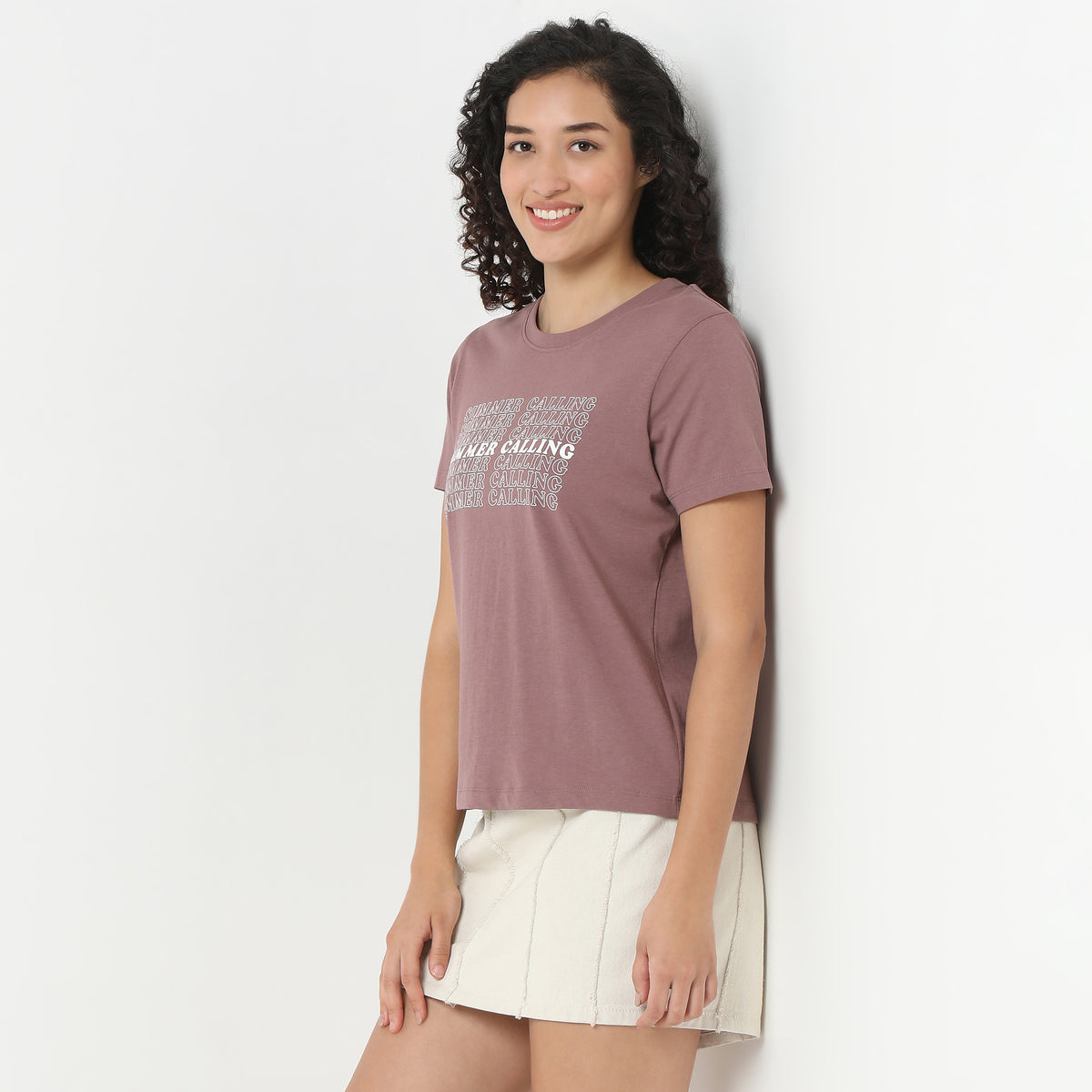 Round Neck Graphic T-Shirt