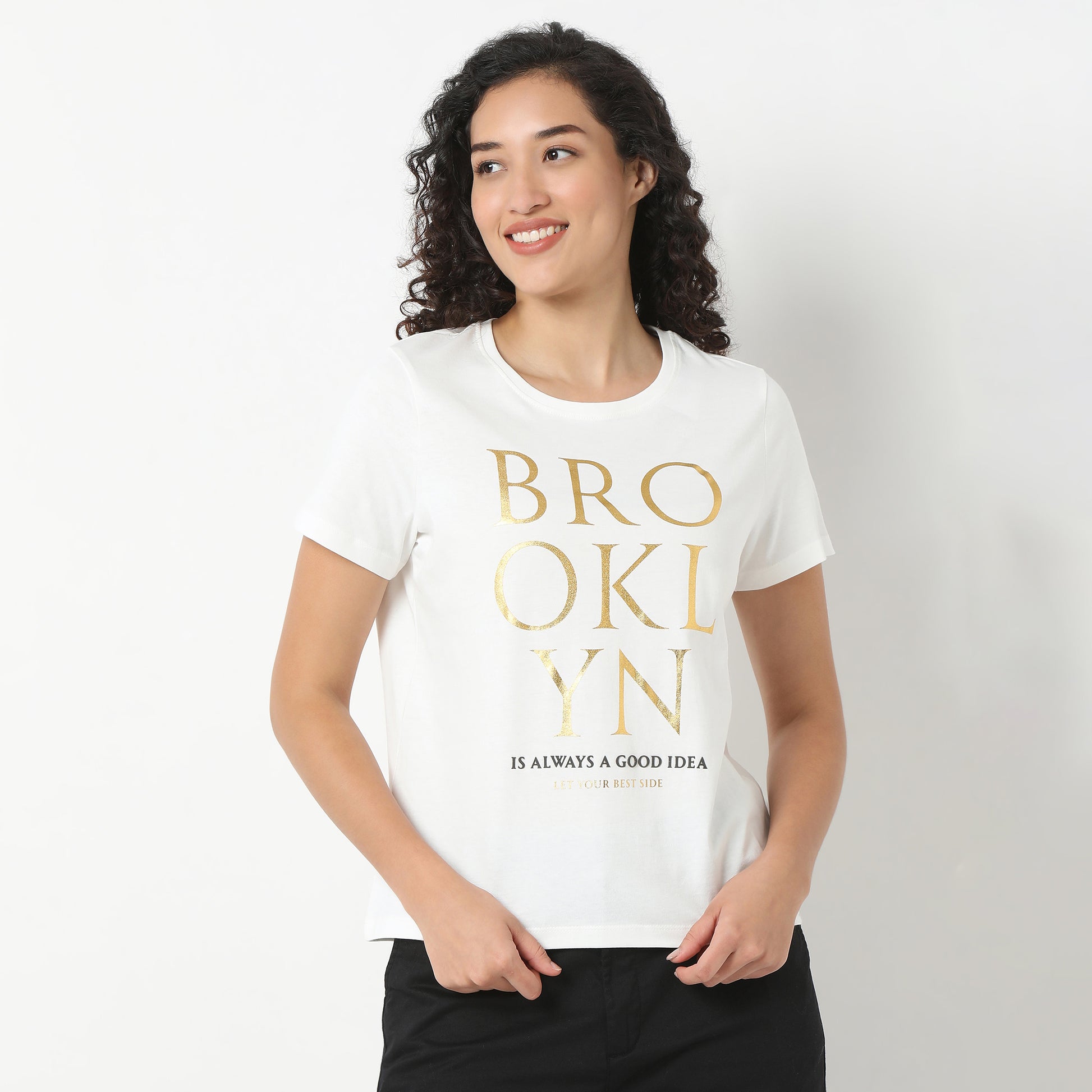 Round Neck Graphic T-Shirt