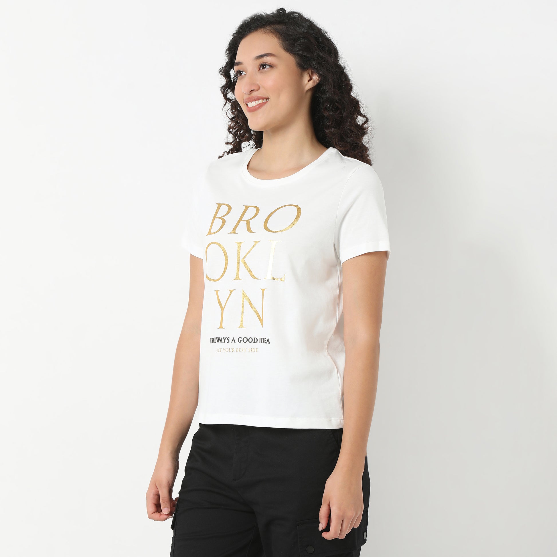 Round Neck Graphic T-Shirt