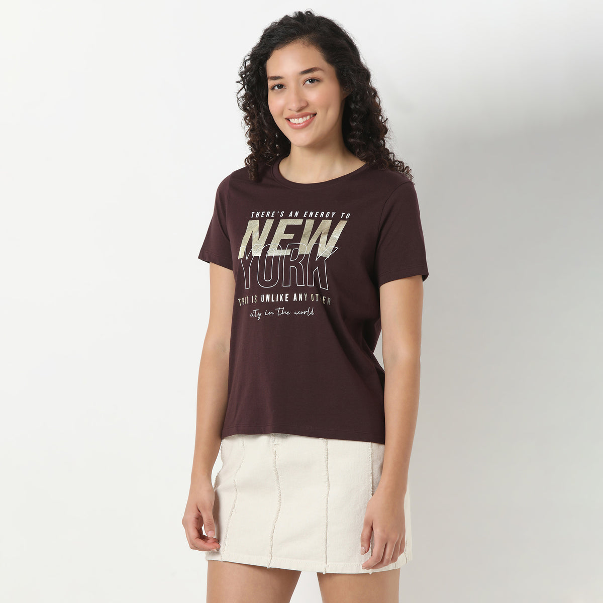 Round Neck Graphic T-Shirt