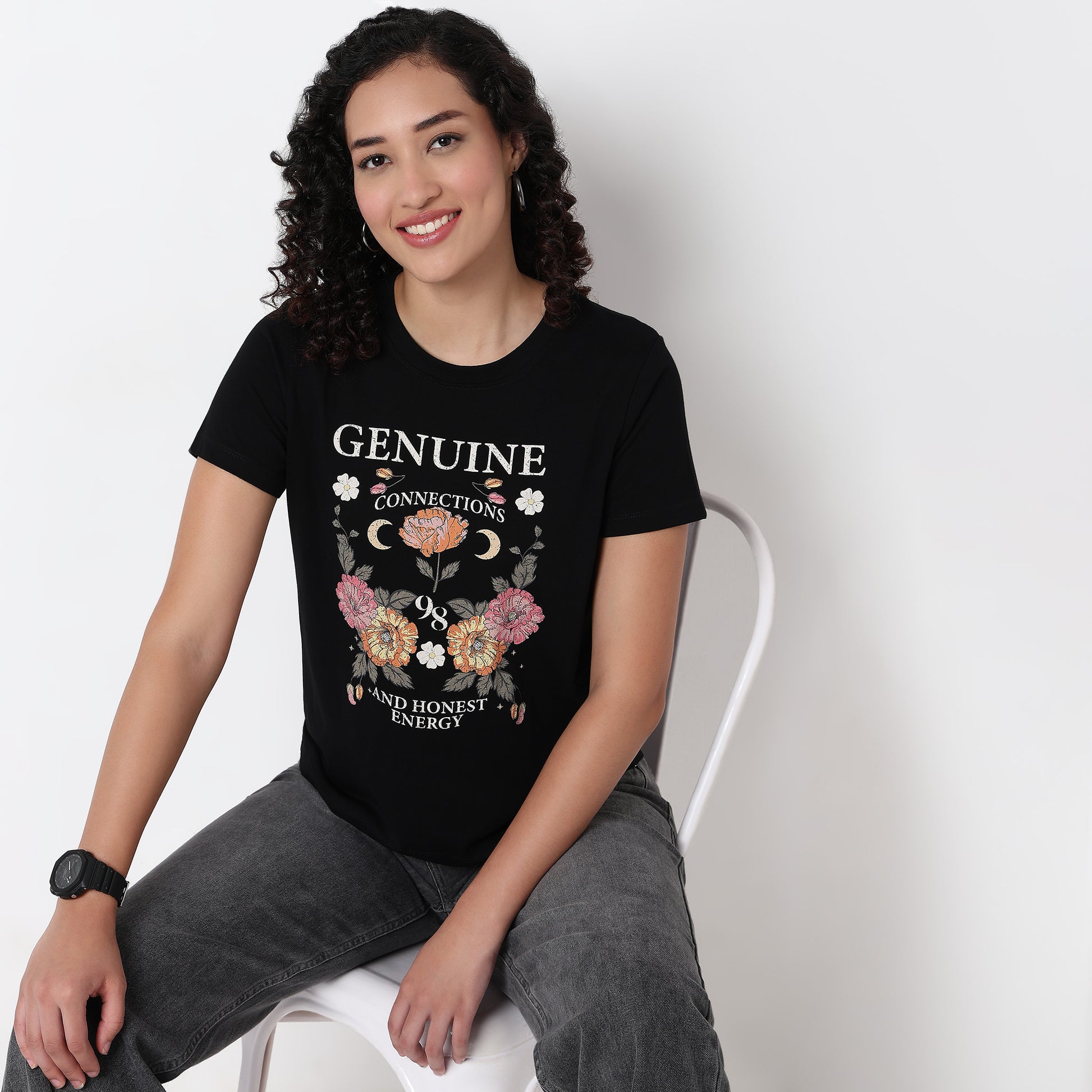 Knitted Graphic T-Shirt