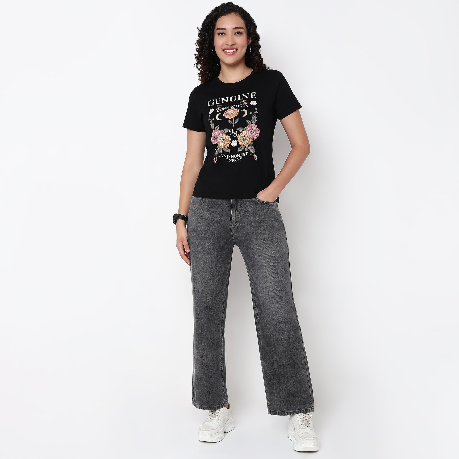 Knitted Graphic T-Shirt