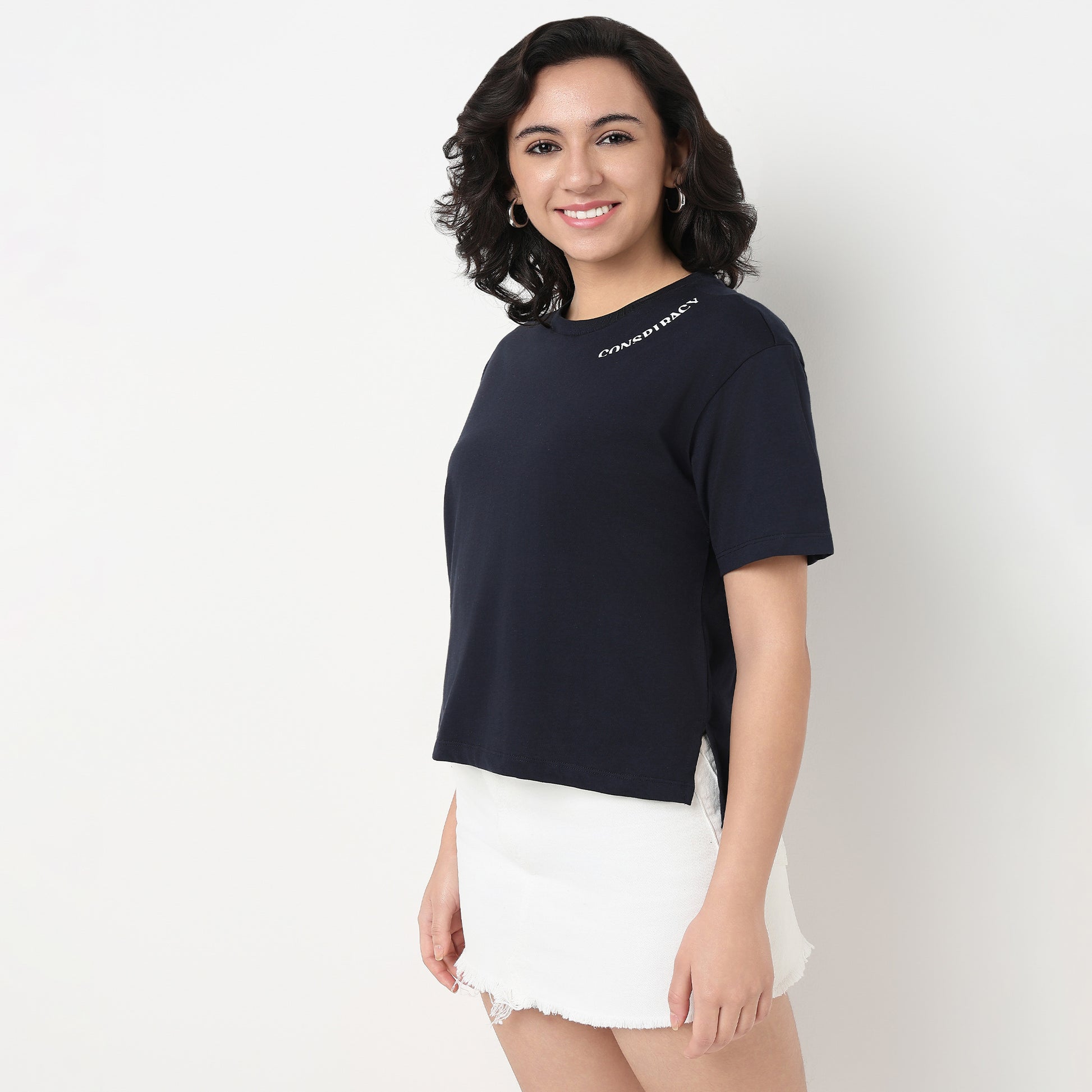 Order Now Women Graphic Crew Neck Relaxed Fit Casual Wear Tshirt by Style Union