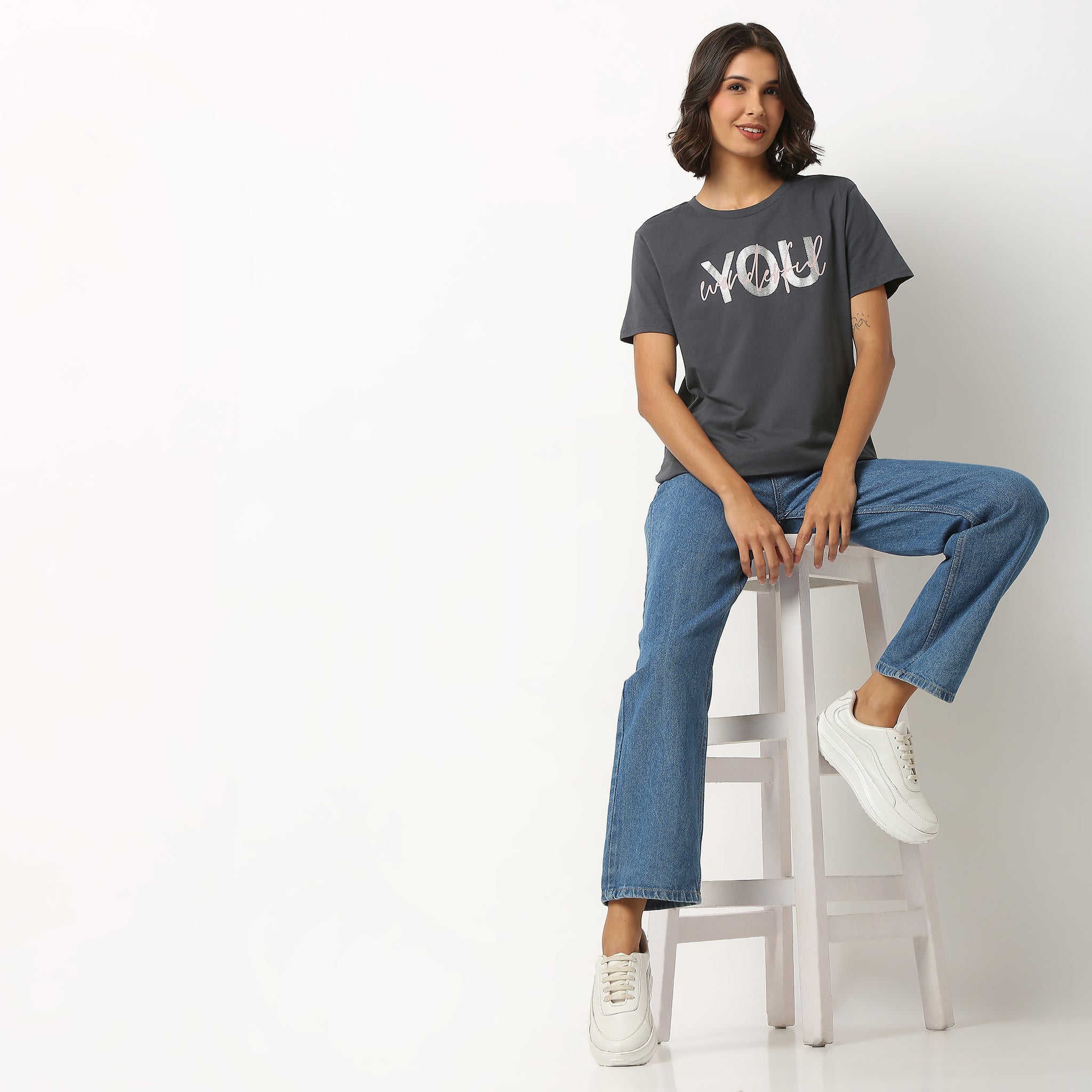 Graphic Cotton Fabric T-Shirt