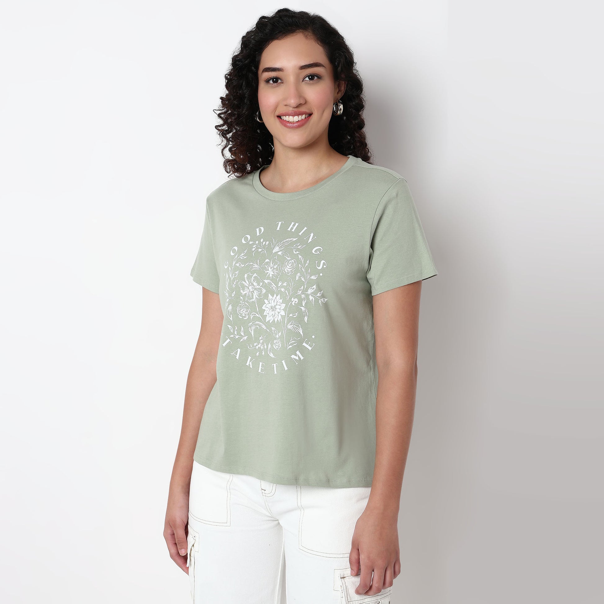 Knitted Graphic T-Shirt