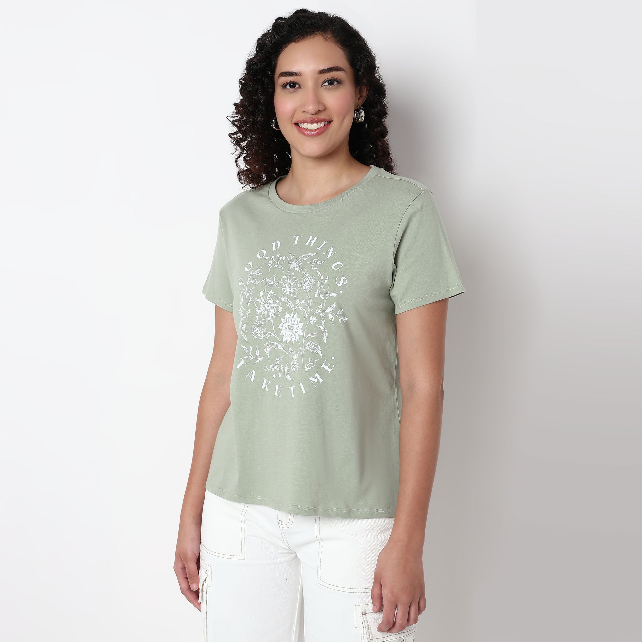 Knitted Graphic T-Shirt