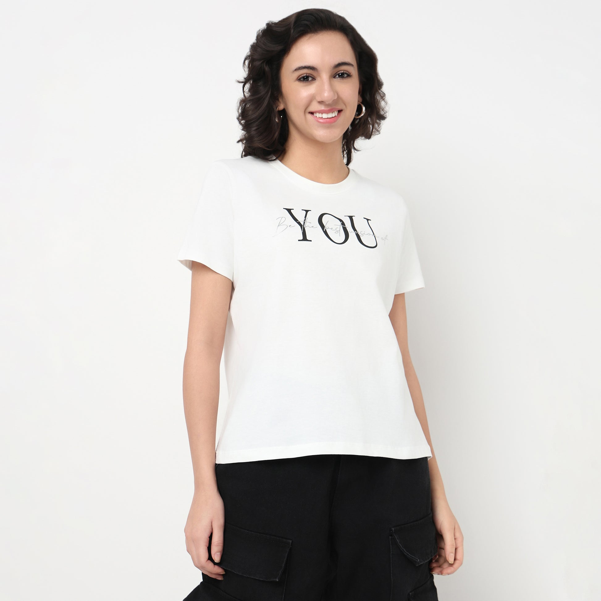 Order Now Women Graphic Crew Neck Regular Fit Casual Wear Tshirt by Style Union