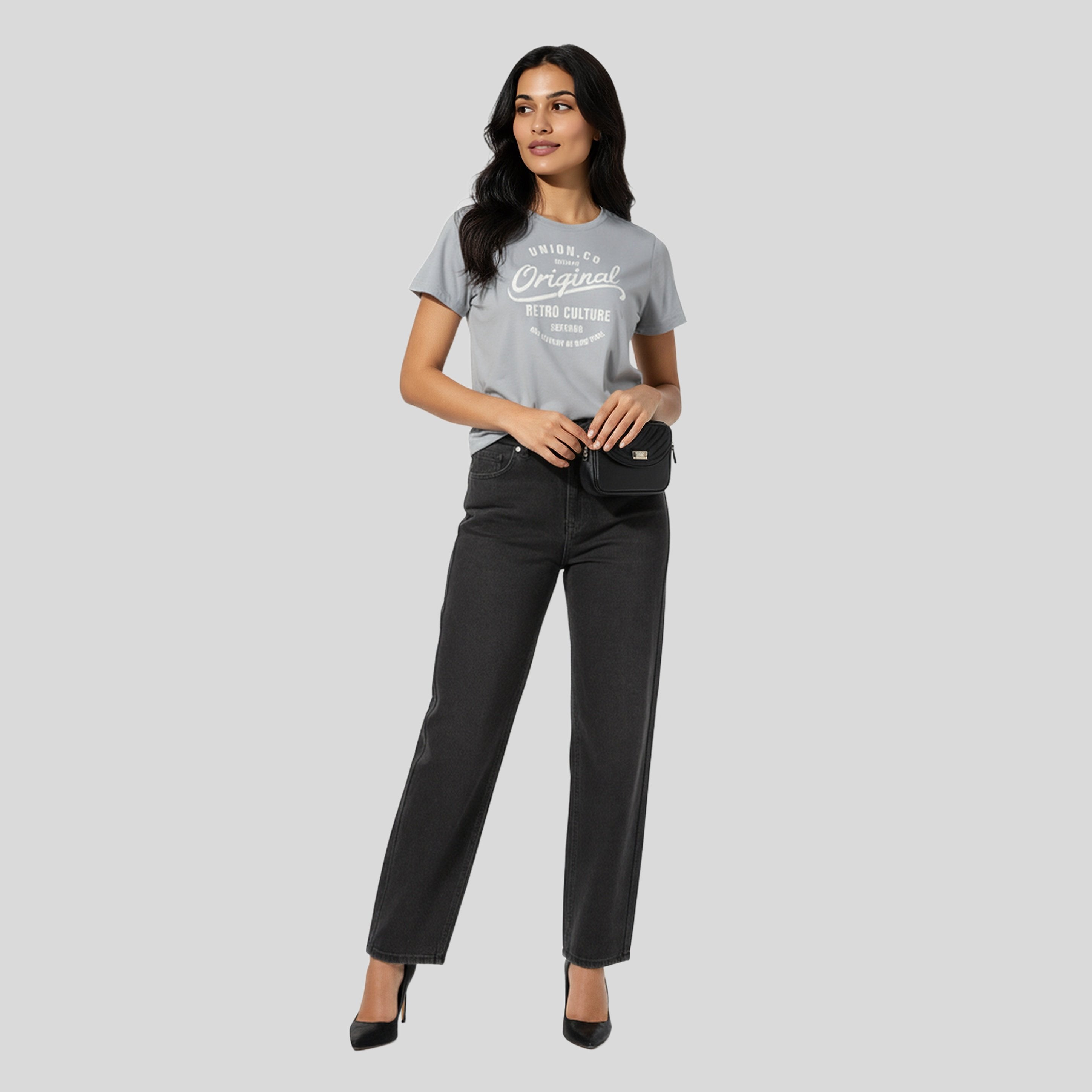 Cotton Graphic Crew Neck T-Shirt