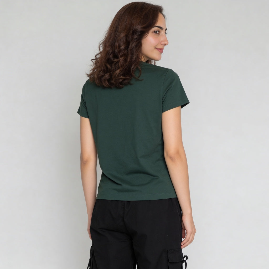 Cotton Graphic Crew Neck T-Shirt