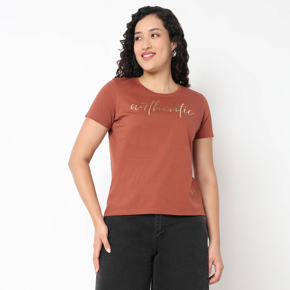 Round Neck Graphic Tees